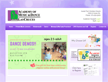 Tablet Screenshot of lcmusicanddance.com